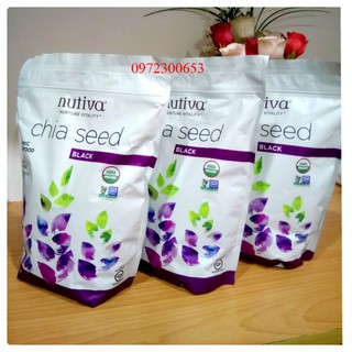 COMBO 3 BỊCH HẠT CHIA MỸ NUTIVA ORGANIC 907G DATE THÁNG 12 2022