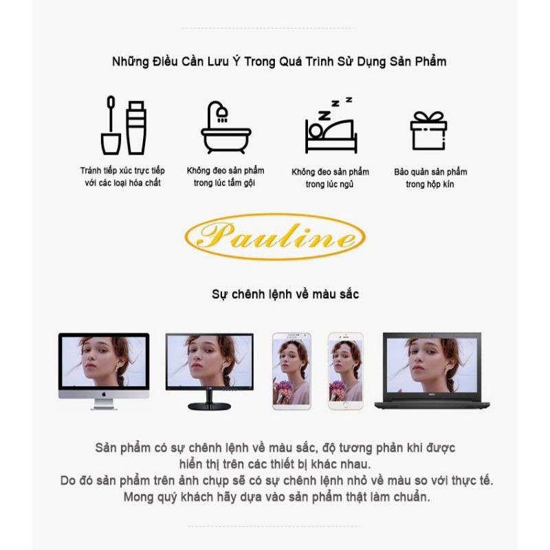 Pauline's Store - Bộ trang sức nữ bạc ý s925 cao cao cấp Chú Nai May Mắn