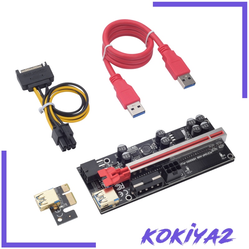 Card Pci-E Kokiya2 Chuyển Đổi Pcie 1x Sang 16x Usb3.0 Cho Máy Xúc Gpu