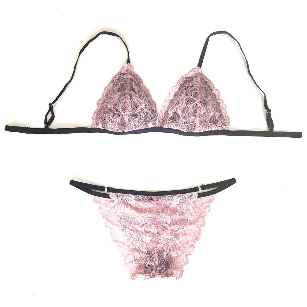 HISEXY Set Đồ Lót Ren Cao Cấp Thiết Kế Gọng Mỏng Kiểu quần T B137 (Kèm Ảnh Thật)