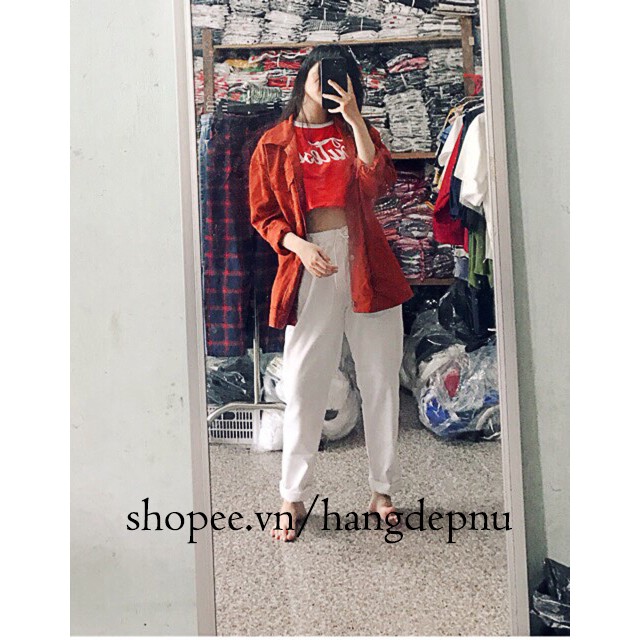 Quần kaki ống suông sắn gâu unisex nam nữ (FORM RỘNG) SP11 | BigBuy360 - bigbuy360.vn