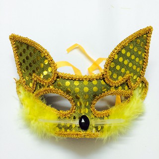 THANH LÝ NGHỈ BÁN - Mặt nạ cáo râu cước - mặt na trang trí - mặt na trung thu - mặt nạ Hallowen - Mặt nạ hóa trang