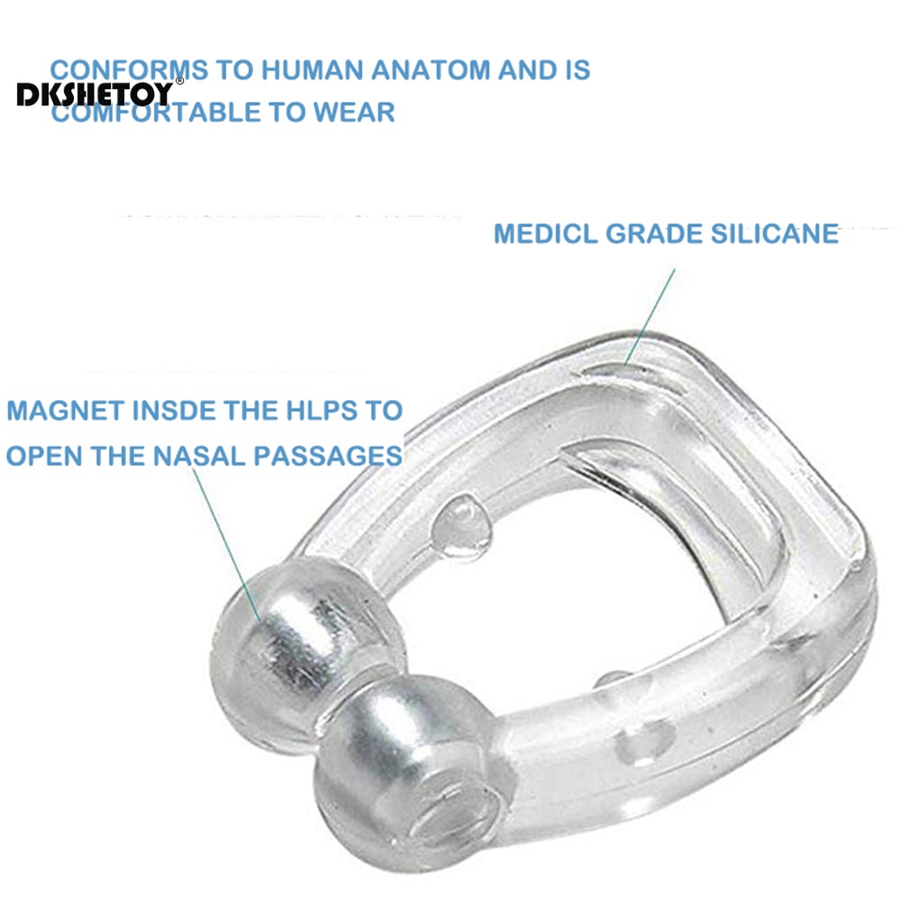 Bộ 4 Kẹp Mũi Chống Ngáy Bằng Silicone Có Nam Châm
