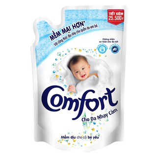 Nước xả vải Comfort trắng,Một lần xả 1.8l.