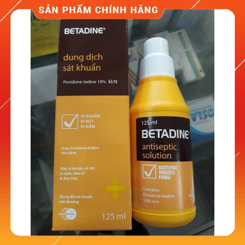 Dung dịch sát khuẩn BETADINE 125ml