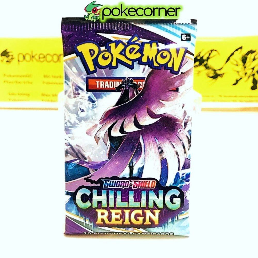 [Siêu combo] 10 pack bài Pokemon Chilling Reign SS6 TCG Chính Hãng Mới 100% - Đủ 5 Art - Túi Thẻ Bài Pokemon