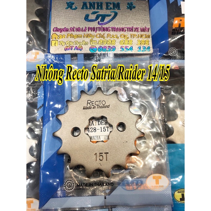 Nhông Recto Satria/Raider Fi Chính Hãng&gt;&gt;&gt;&gt;