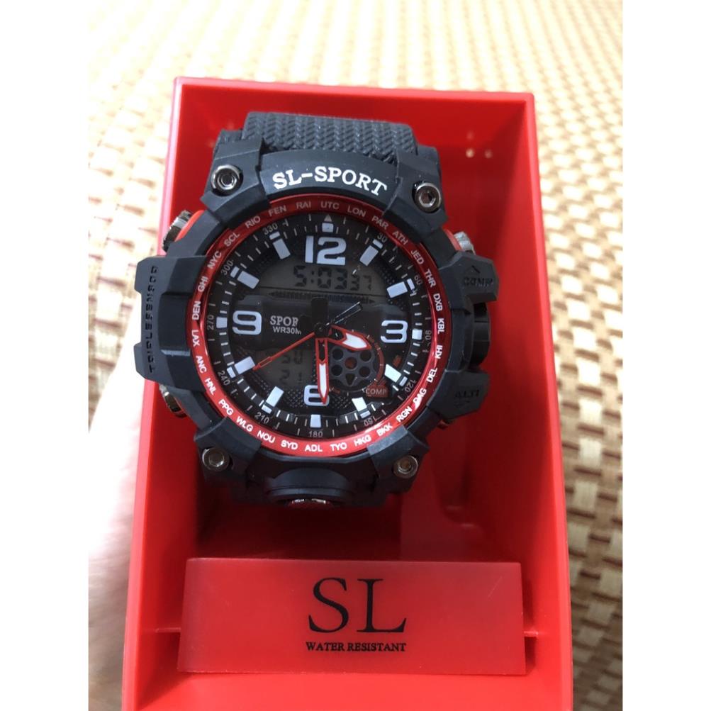 Đồng Hồ Nam SL SPORT Thể Thao FULL BOX cao cấp dây cao su đúc đặc chống nước TUYỆT ĐỐI siêu bền ( hàng OEM) - Linh Watch