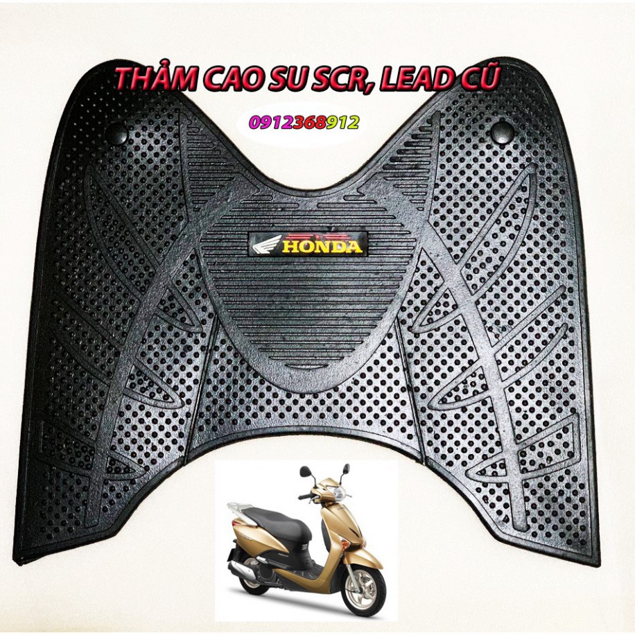 THẢM CAO SU CHO XE LEAD 2010 , SCR ( ĐEN LOẠI DÀY)