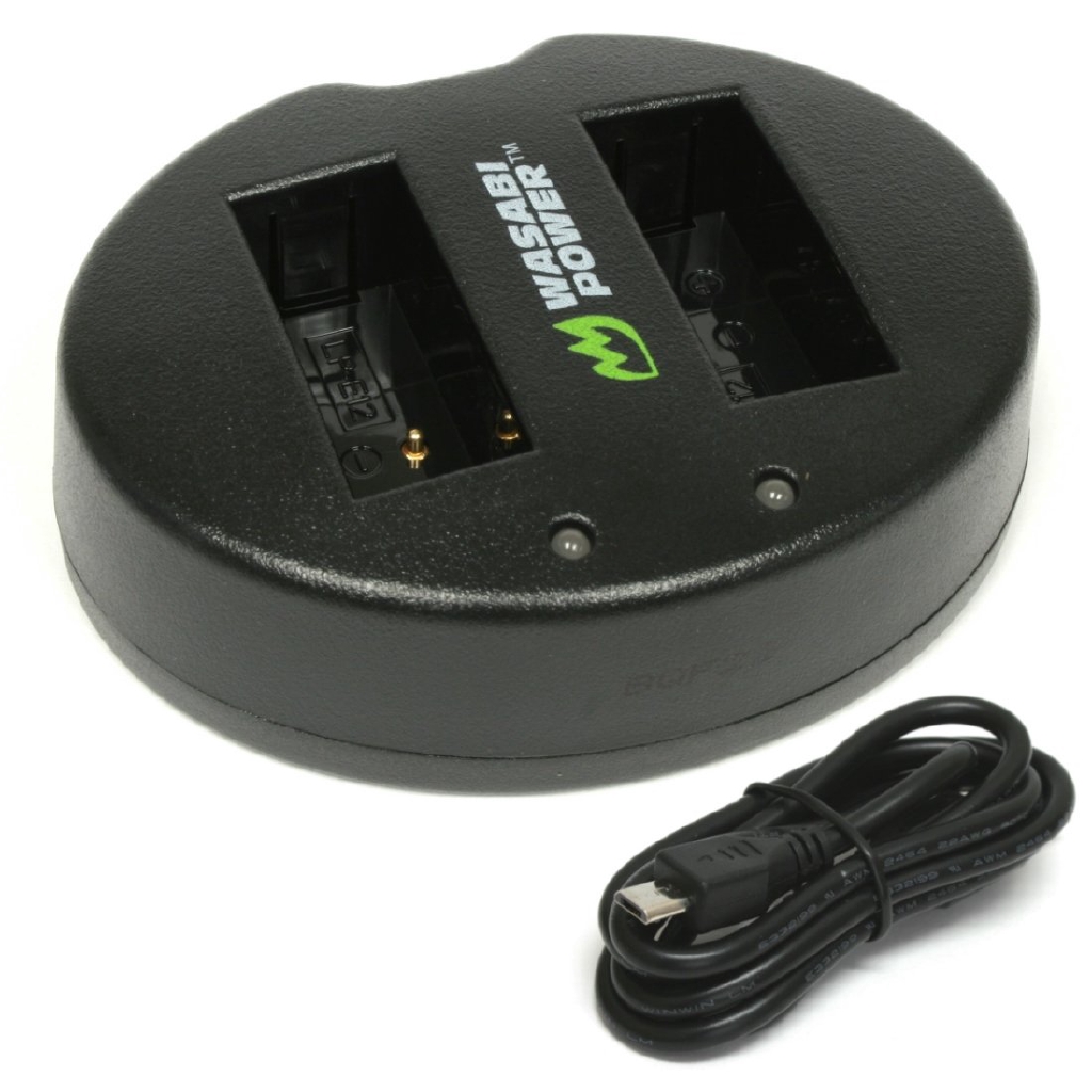 Combo 2 Pin Và Sạc Đôi Wasabi Cho Canon LP-E12 cho máy ảnh canon M10 M50 M100 100D - Hàng Chính Hãng