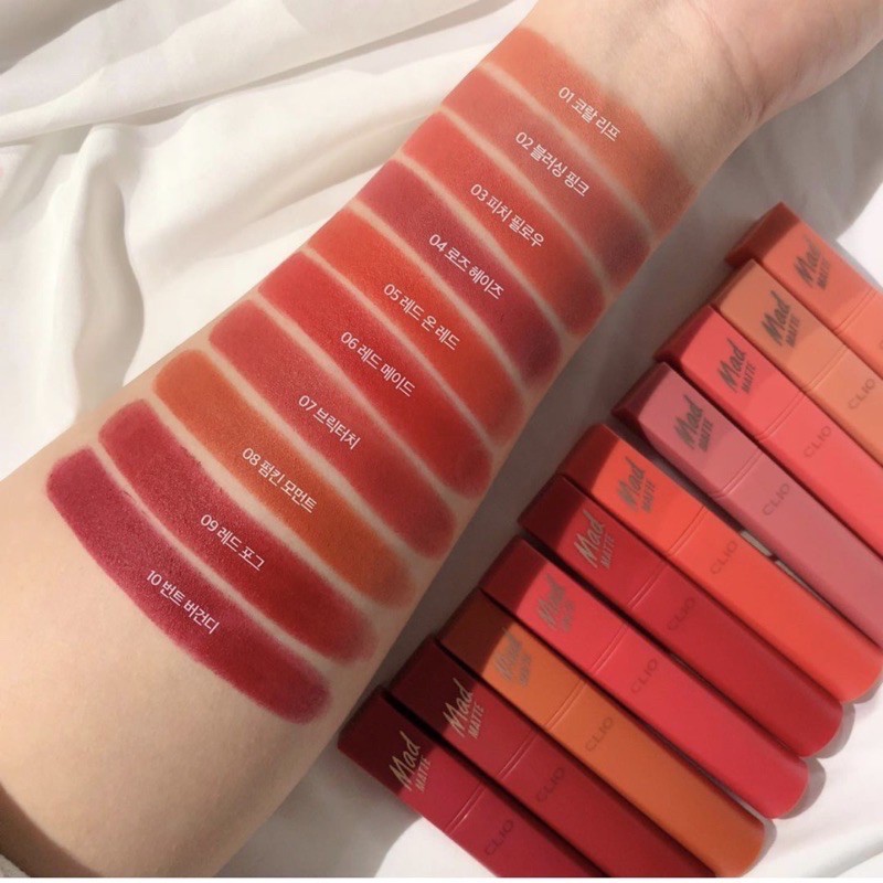 SON THỎI CLIO 𝗠𝗔𝗗 𝗠𝗔𝗧𝗧𝗘 𝗦𝗧𝗔𝗜𝗡 𝗟𝗜𝗣𝗦 🌸 | BigBuy360 - bigbuy360.vn