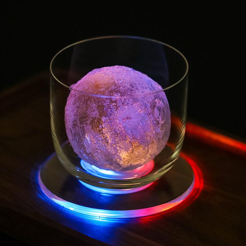 Giá Đỡ Cốc Nước Bằng Acrylic Có Đèn LED Nhấp Nháy Độc Đáo Trang Trí Bàn Tiệc