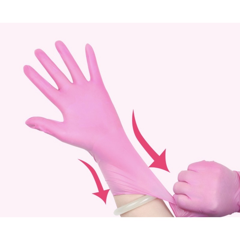[Mã COSDAY giảm 8% đơn 150K] Găng tay Hồng Nitrile không bột (Hộp~100c) | BigBuy360 - bigbuy360.vn