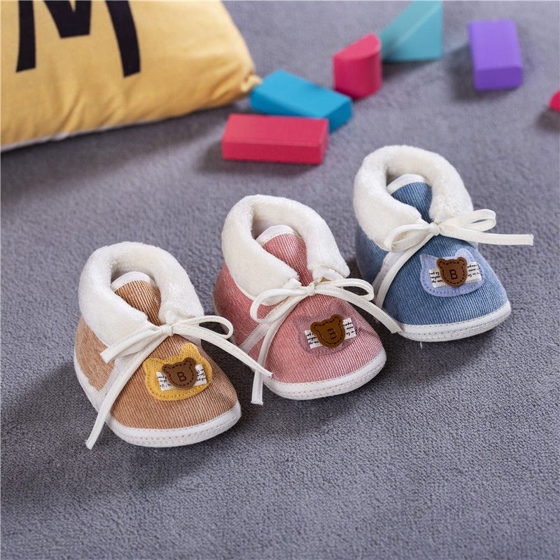 Giày Cotton Giữ Ấm Mùa Đông Cho Bé 0-1 Tuổi 6-8 - 10 Tuổi