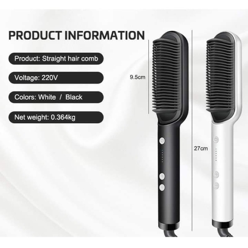 LƯỢC ĐIỆN TẠO KIỂU TÓC 4 in 1 ĐA NĂNG DƯỠNG TÓC BÓNG MƯỢT HAIR STRAIGHTENER Mã 04