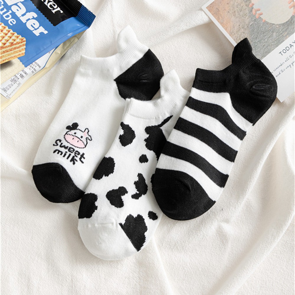 [Mã FASHIONT4FA giảm 10K đơn 50K] Tất Vớ Ngắn cổ bò sữa cotton Nam Nữ thích hợp đi mùa hè