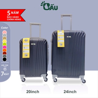 Vali du lịch Gấu 194 Valy kéo hành lý nhựa ABS+PC bền bỉ, size 20inch & 24inch - Xanh Đen 715