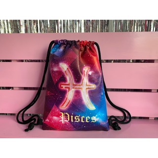 Balo dây rút cung song ngư 12 cung hoàng đạo 32x27cm