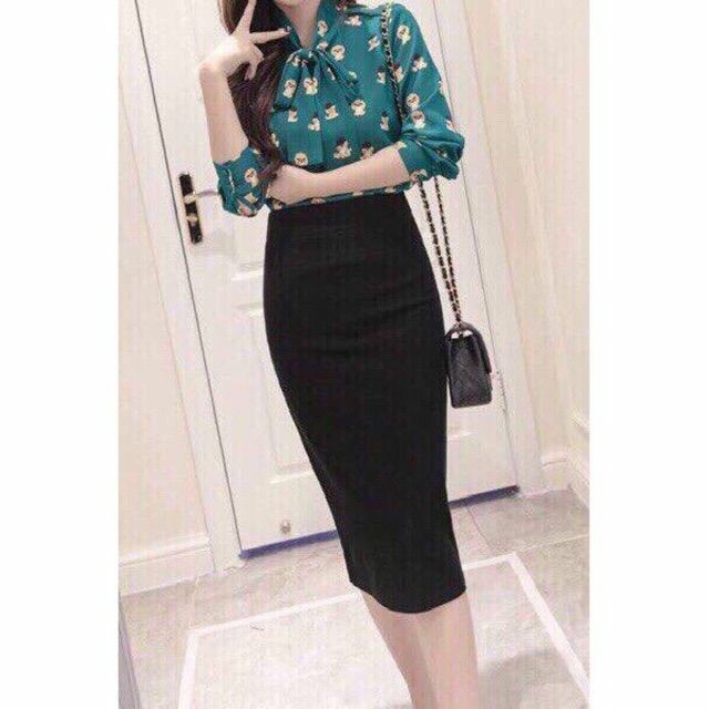 Chân váy bút chì dáng dài,Chân váy công sở nữ Umi co giãn | BigBuy360 - bigbuy360.vn