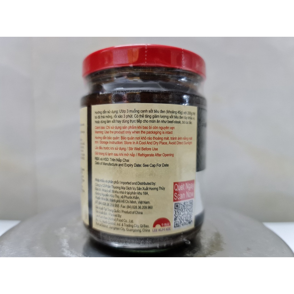 [Lọ TT 230g] XỐT TIÊU ĐEN [China] LEE KUM KEE Black Pepper Sauce (halal) (hty-hk)