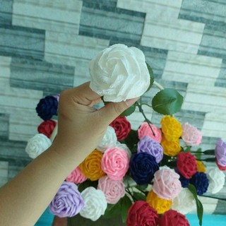 hoa hồng giấy nhún handmade