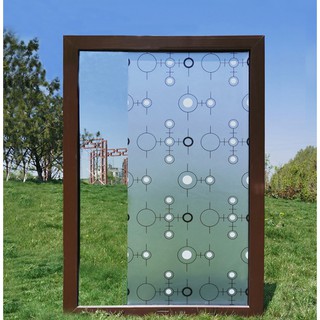 1 mét decal dán kính chấm tròn trắng đen có keo sẵn