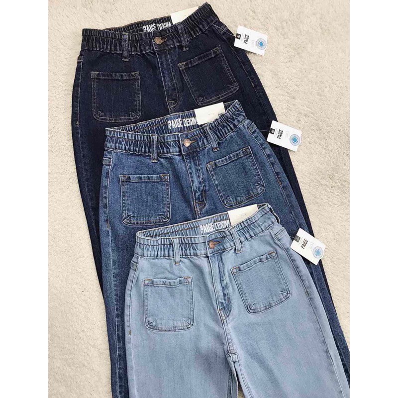 QUẦN JEANS BAGGY LƯNG THUN