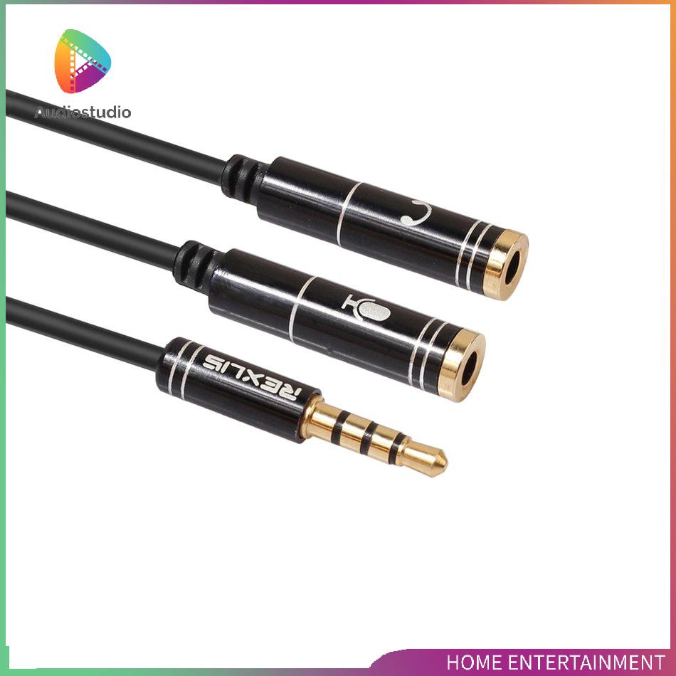 Phụ kiện Jack chia tai nghe và mic 3.5mm tiện dụng