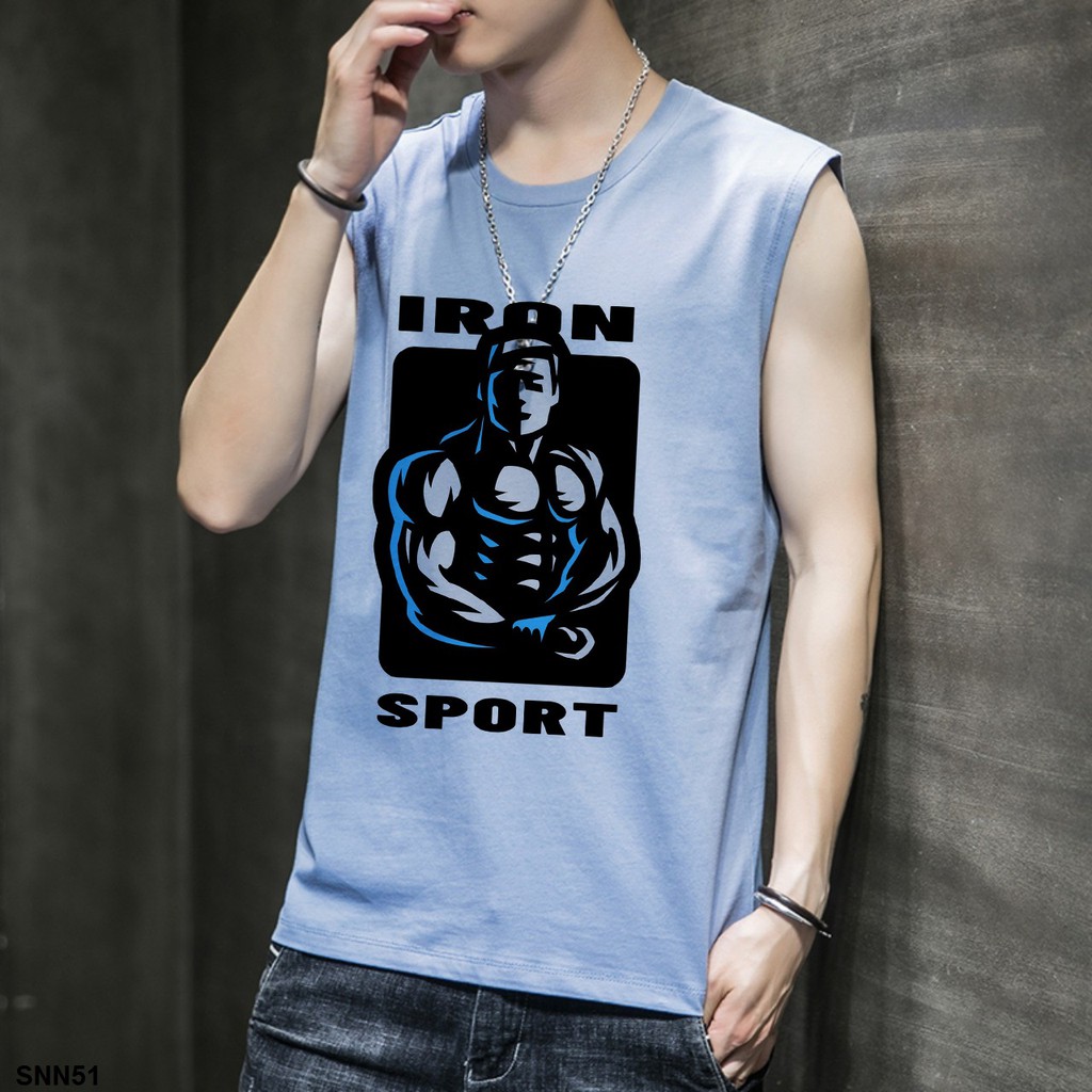 ÁO BA LỖ IN HỌA TIẾT SPORT IRON SNN51