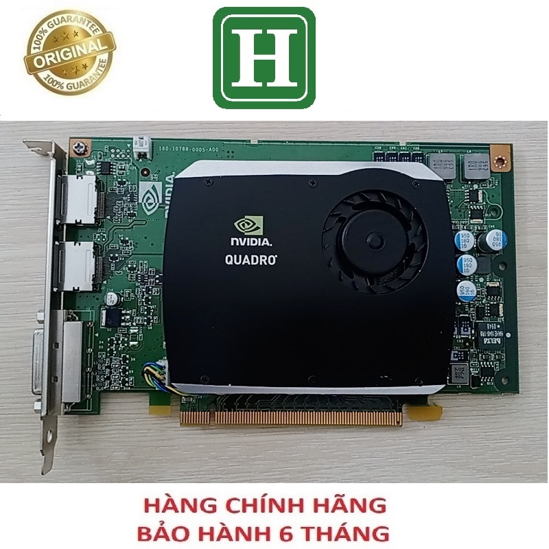 Card màn hình NVIDIA QUADRO FX580 - 512mb/128bit GDDR3, hàng tháo máy chính hãng, bảo hành 6 tháng