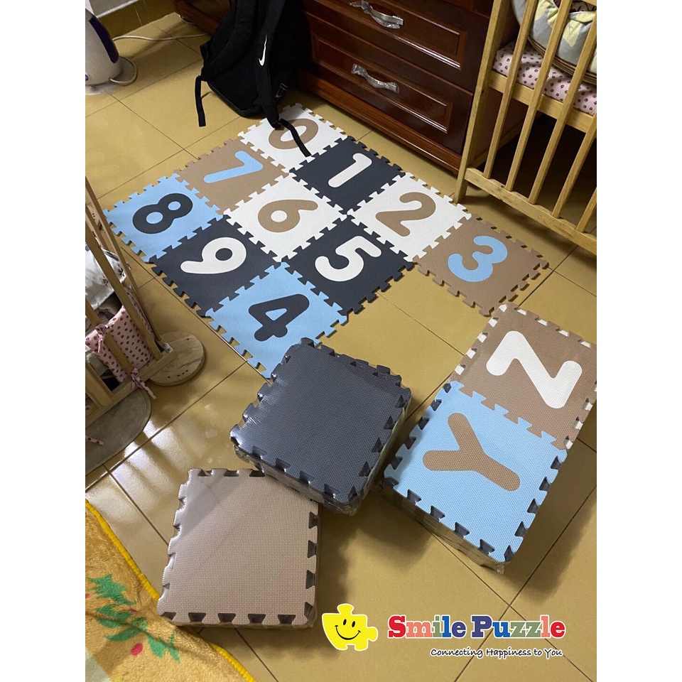THẢM XỐP CHO BÉ SMILE PUZZLE - KHÔNG MÙI - TIÊU CHUẨN CHÂU ÂU