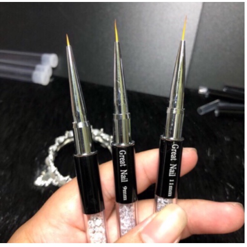 Cọ Vẽ Nét Cán Đá 5mm, 9mm, 11mm