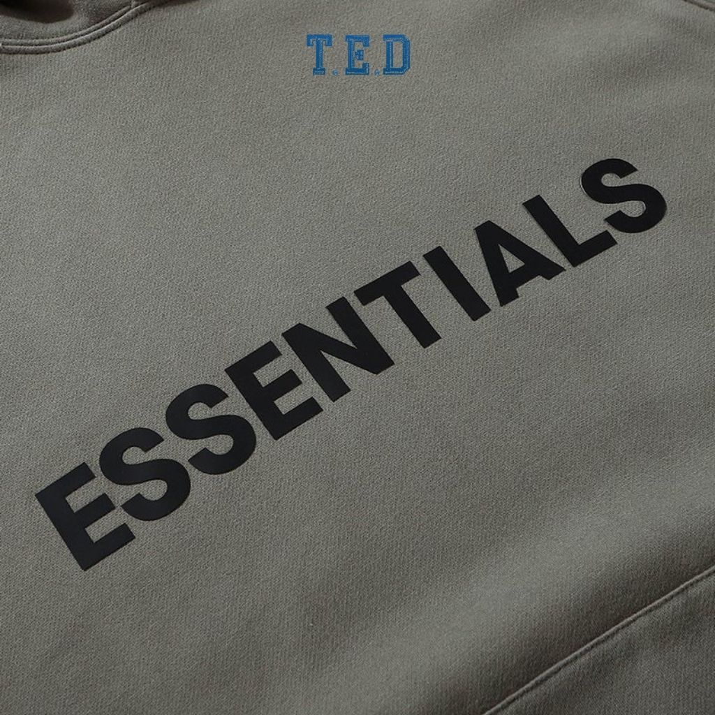 Áo nỉ hoodie Essentials In cao su nổi TEDFASHION , áo nỉ bông cotton unisex nam nữ HÀNG CAO CẤP