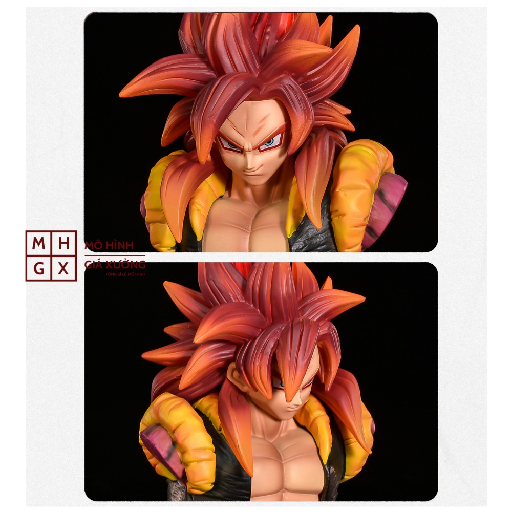 Mô hình Dragon Ball Gogeta Tượng Bán Thân + có led cao 18cm , figure 7 viên ngọc rồng sogoku , mô hình giá xưởng