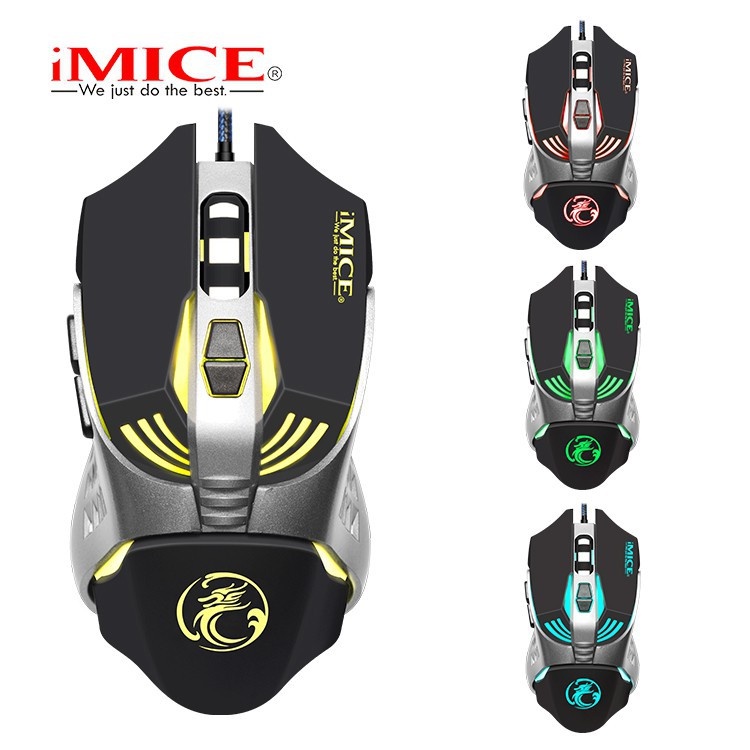 Chuột Mouse iMICE V5 Gaming (Dây dù - Led 7 màu)