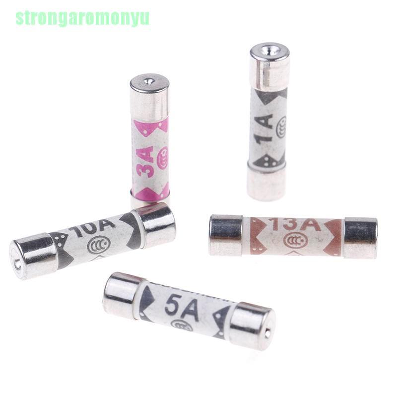 Cầu chì gốm cho đồng hồ vạn năng 6mm×25mm BS1362 1A 3A 5A 10A 13A Amp 250V