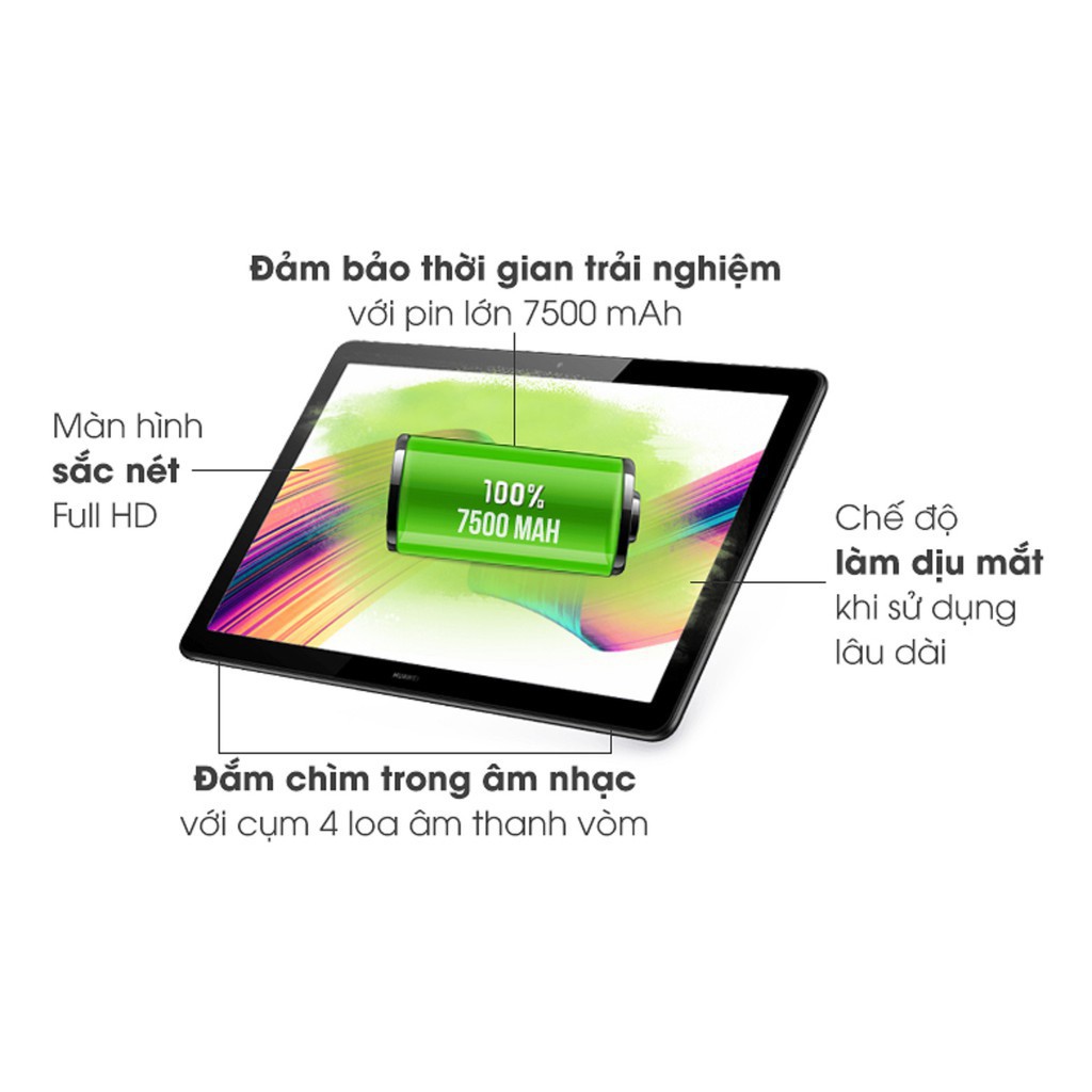 Máy Tính Bảng Huawei MediaPad M5 Lite 10 xài sim 4G/Wifi ram 4G/64G mới Chính hãng, Chơi PUBG/Liên Quân mượt, 10.1inch