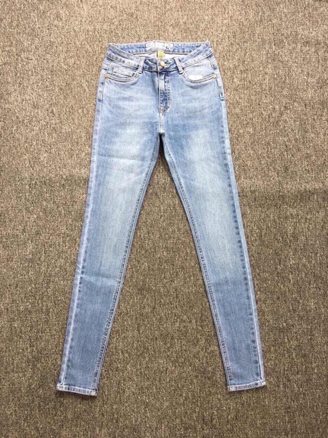 Quần Jeans skinny lưng cao