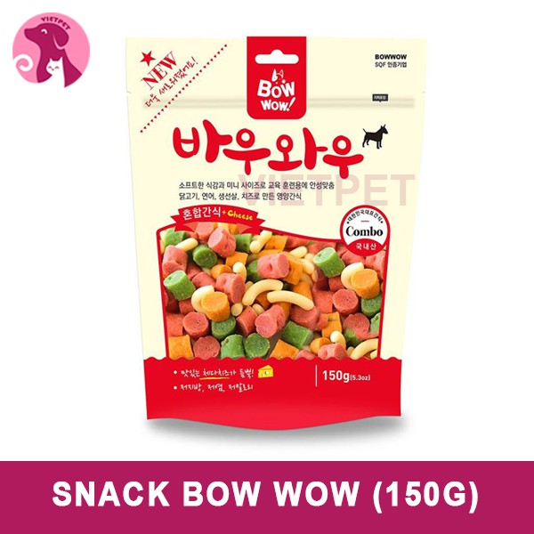 Snack dinh dưỡng cho thú cưng Bow Wow mix đủ vị