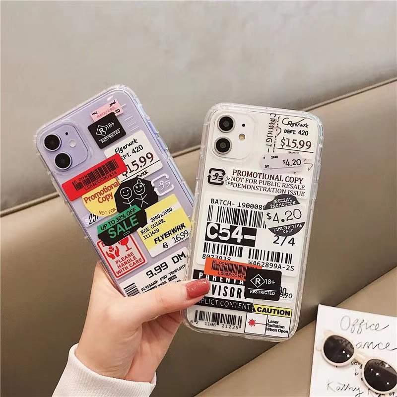 Ốp Điện Thoại Mềm Trong Suốt In Chữ Thời Trang Cho Iphone12Promax Xs 11 Pro Max Xr I7 I8 Plus