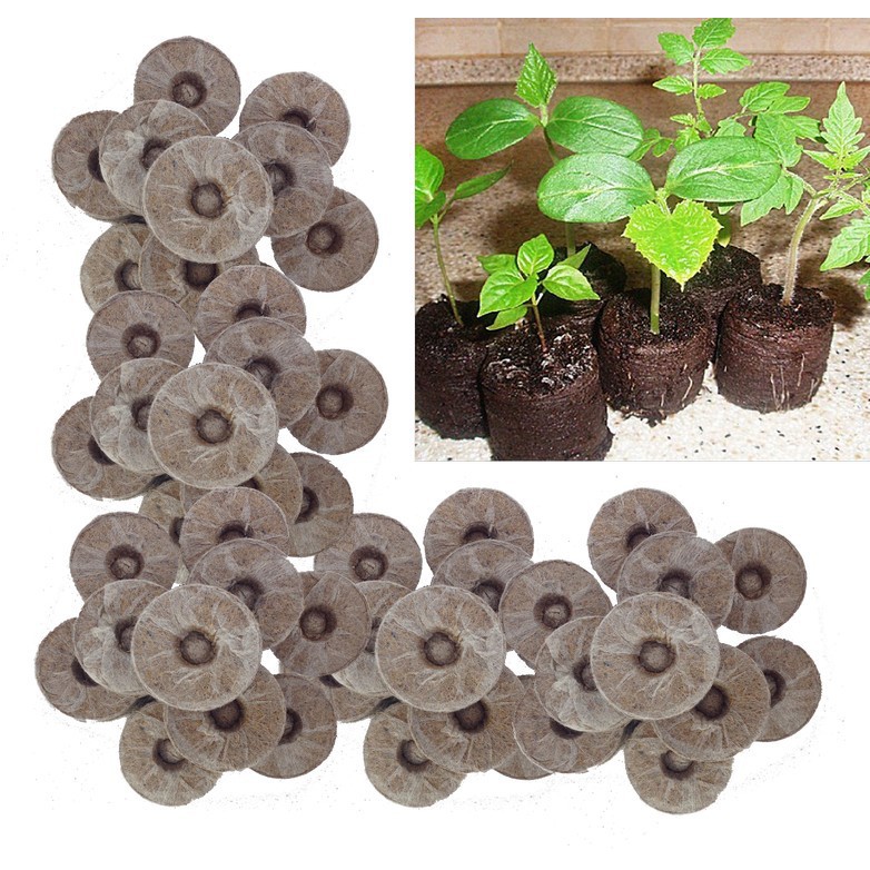 10 viên nén xơ dừa ươm hạt giống - kích thích nảy mầm