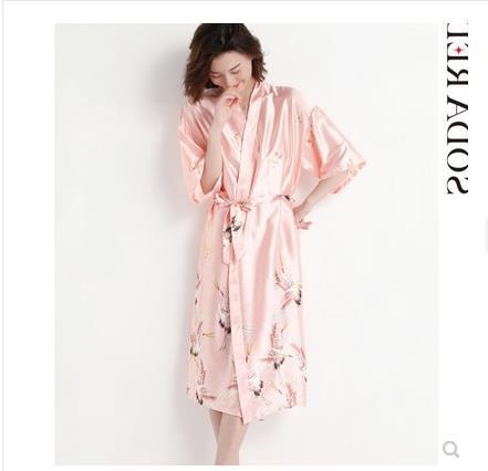 Áo Choàng Ngủ Phong Cách Kimono Quyến Rũ Thoải Mái Dành Cho Nữ