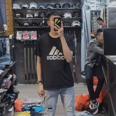 BST19 ÁO THUN UNISEX LOGO SLIVER HÀN QUỐC THU ĐÔNG
