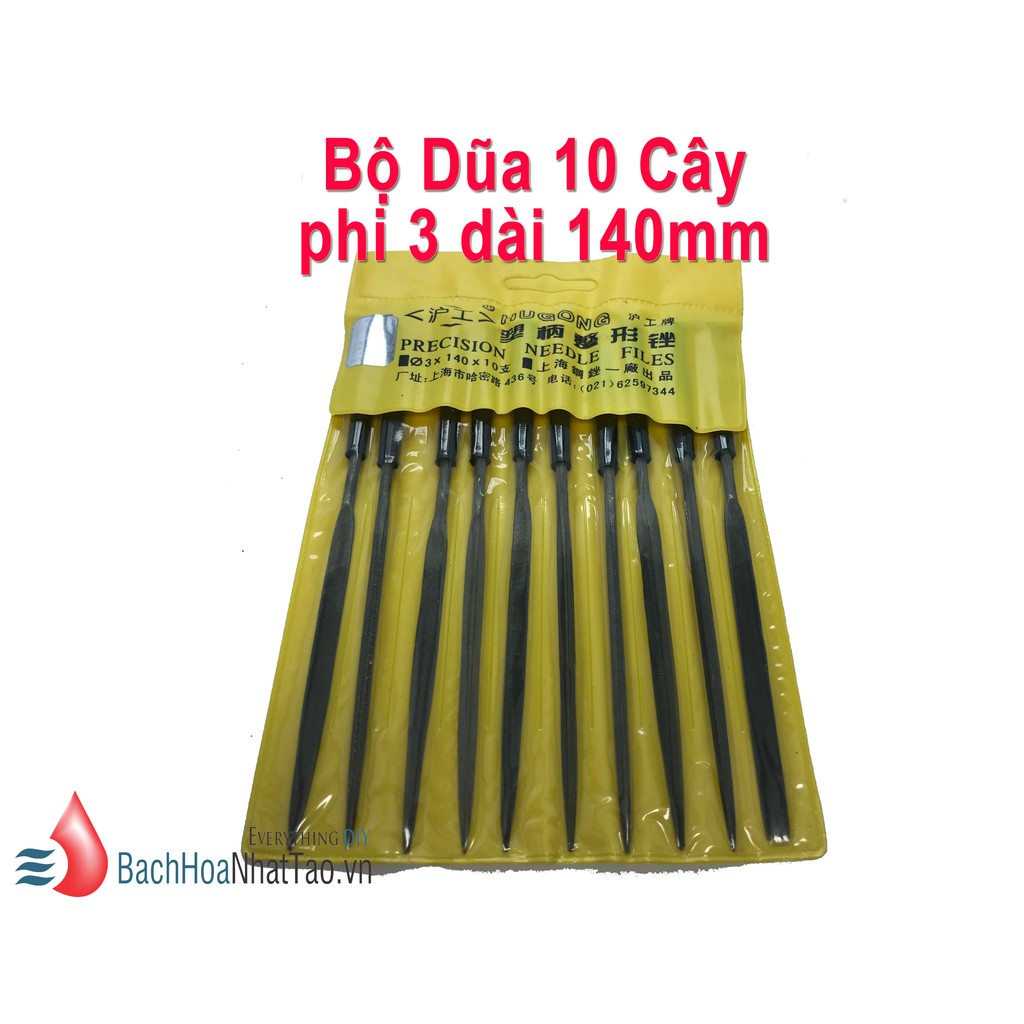 Bộ 10 dũa mini