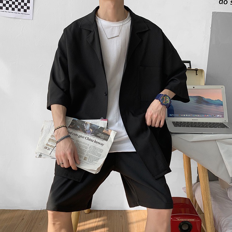 Bộ Quần Áo Nam, Bộ Quần Áo Blazer Nam phong cách Hàn Quốc - SET01 | BigBuy360 - bigbuy360.vn