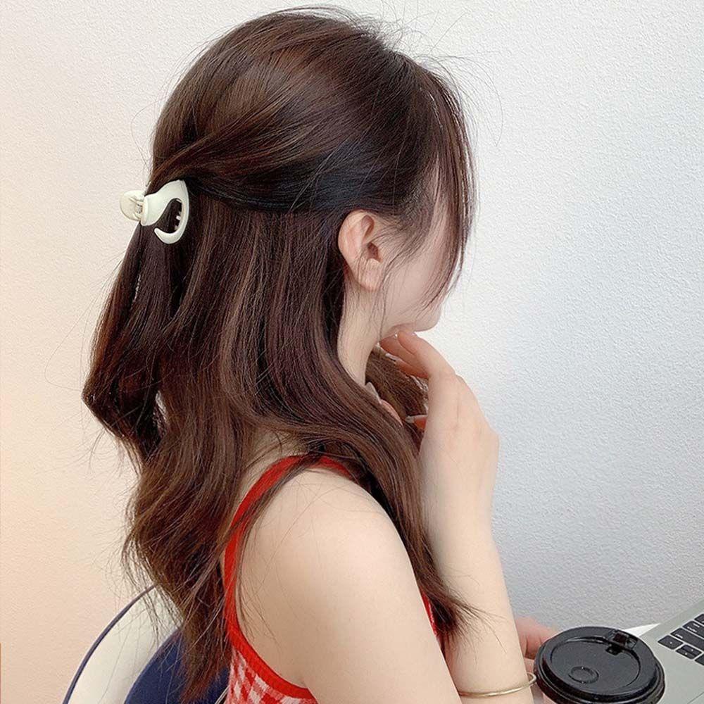 Kẹp Tóc Càng Cua Mini Màu Trơn Phong Cách Retro Vintage Dành Cho Nữ