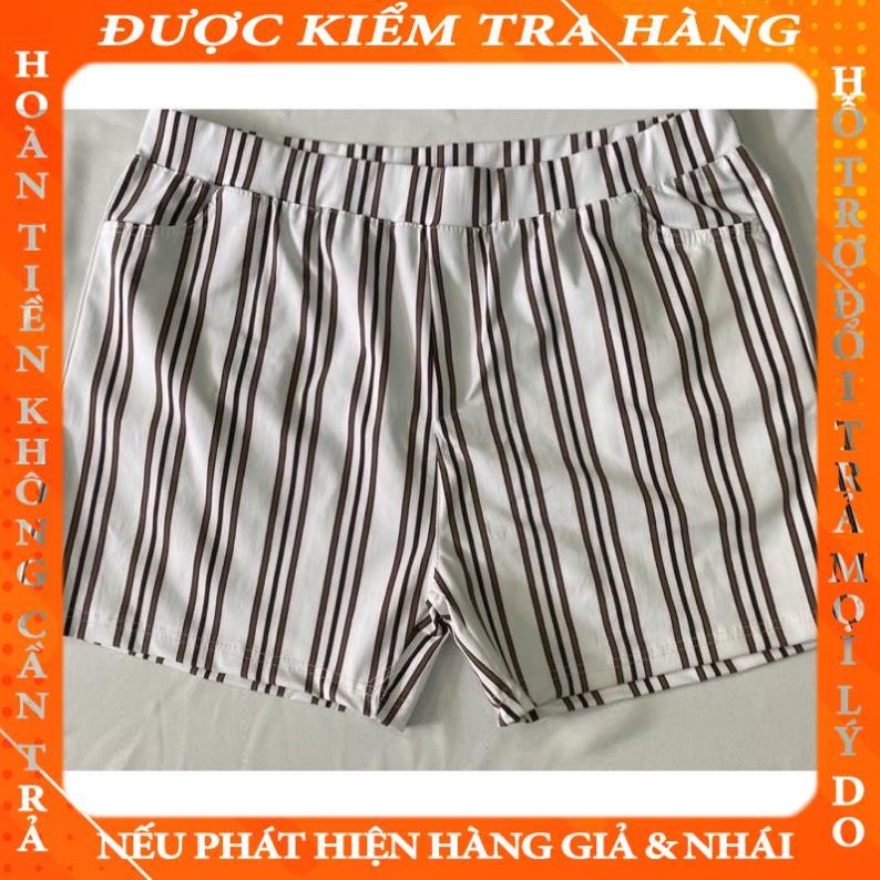 Quần short đùi kaki nữ lưng thun đẹp, giá rẻ (size 38 - 80 kg) phaman