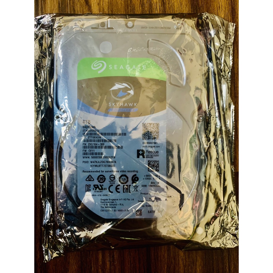 Ổ Cứng HDD Video Seagate SkyHawk 4TB/64MB/3.5 ST4000VX007 - Hàng Chính Hãng