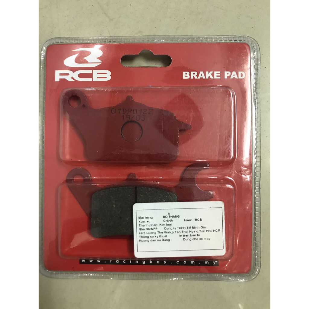 Bộ bố thắng đĩa trước, sau RCB cho Winner 150 (má phanh)