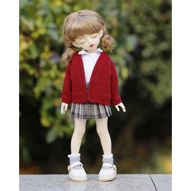 Áo khoác cagigan cho ob11, bjd 1/8, 1/6 baboliy 16cm, 30cm